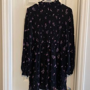 Target high neck stretchy long sleeve floral dress